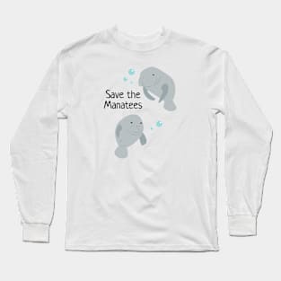 Save the Manatees Long Sleeve T-Shirt